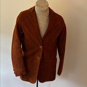 Beautiful Vintage Brown Deerskin Suede Jacket from Midwestern Sport Togs. Wos 32